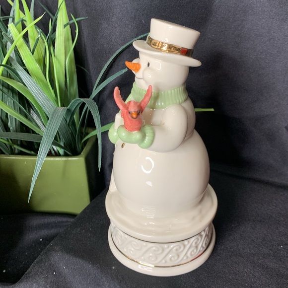Vintage NIB Lenox “Wonderland Wishes” musical snowman - Picture 5 of 11